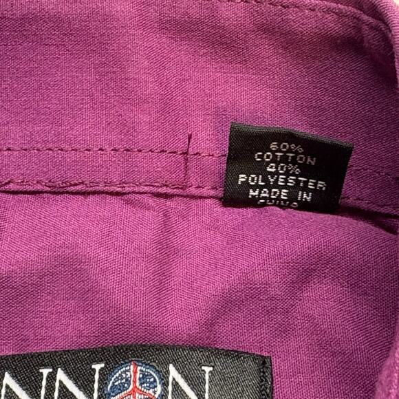 John Lennon x English Laundry Purple Ombré Long Sleeve Button Down Shirt Size M - Picture 7 of 12